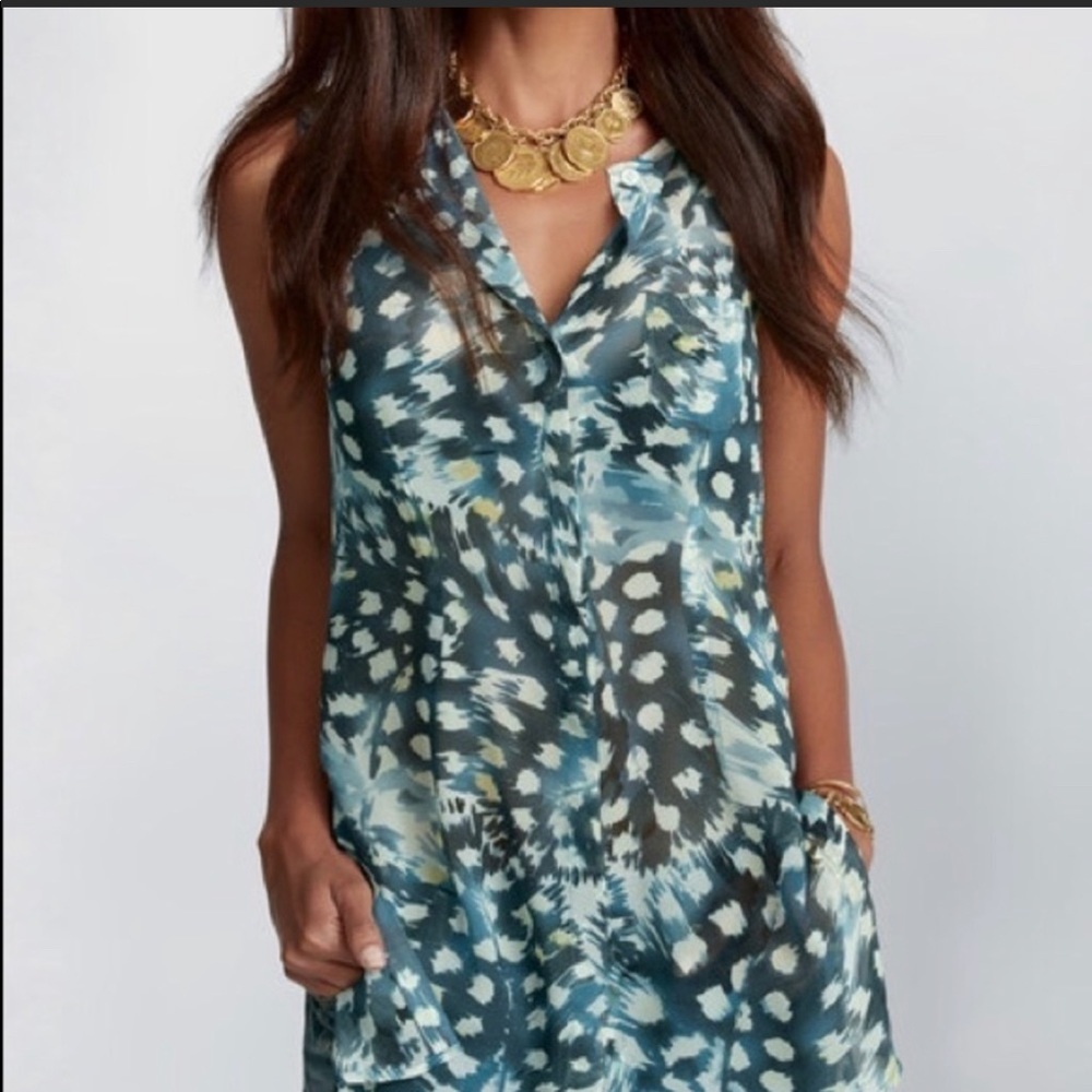 CAbi Sheer Avery Tunic top